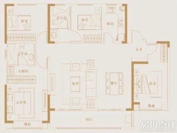 户型图-璟悦府140㎡